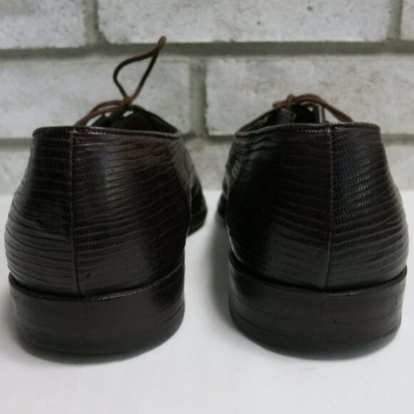 Ennesi Genuine Lizard Vintage Dress Oxfords Authentic Footwear Shoes 7 main image 5